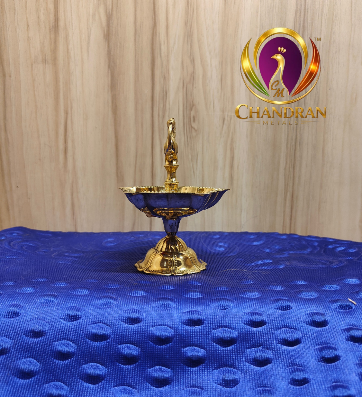 Brass Peacock Diya Size 3 – 4.9 Inch