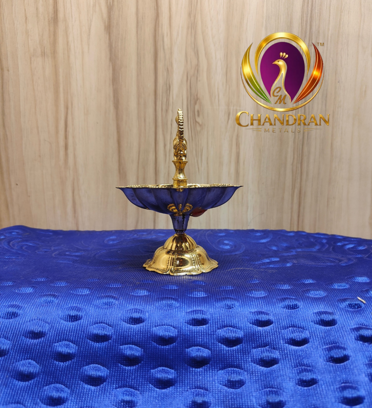 Brass Peacock Diya Size 3 – 4.9 Inch