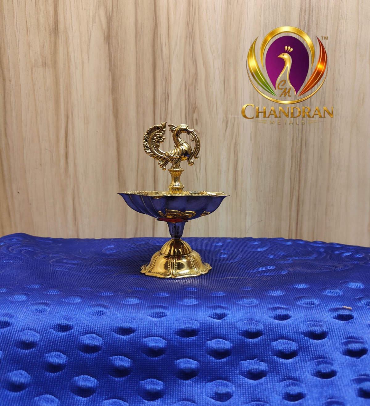 Brass Peacock Diya Size 3 – 4.9 Inch