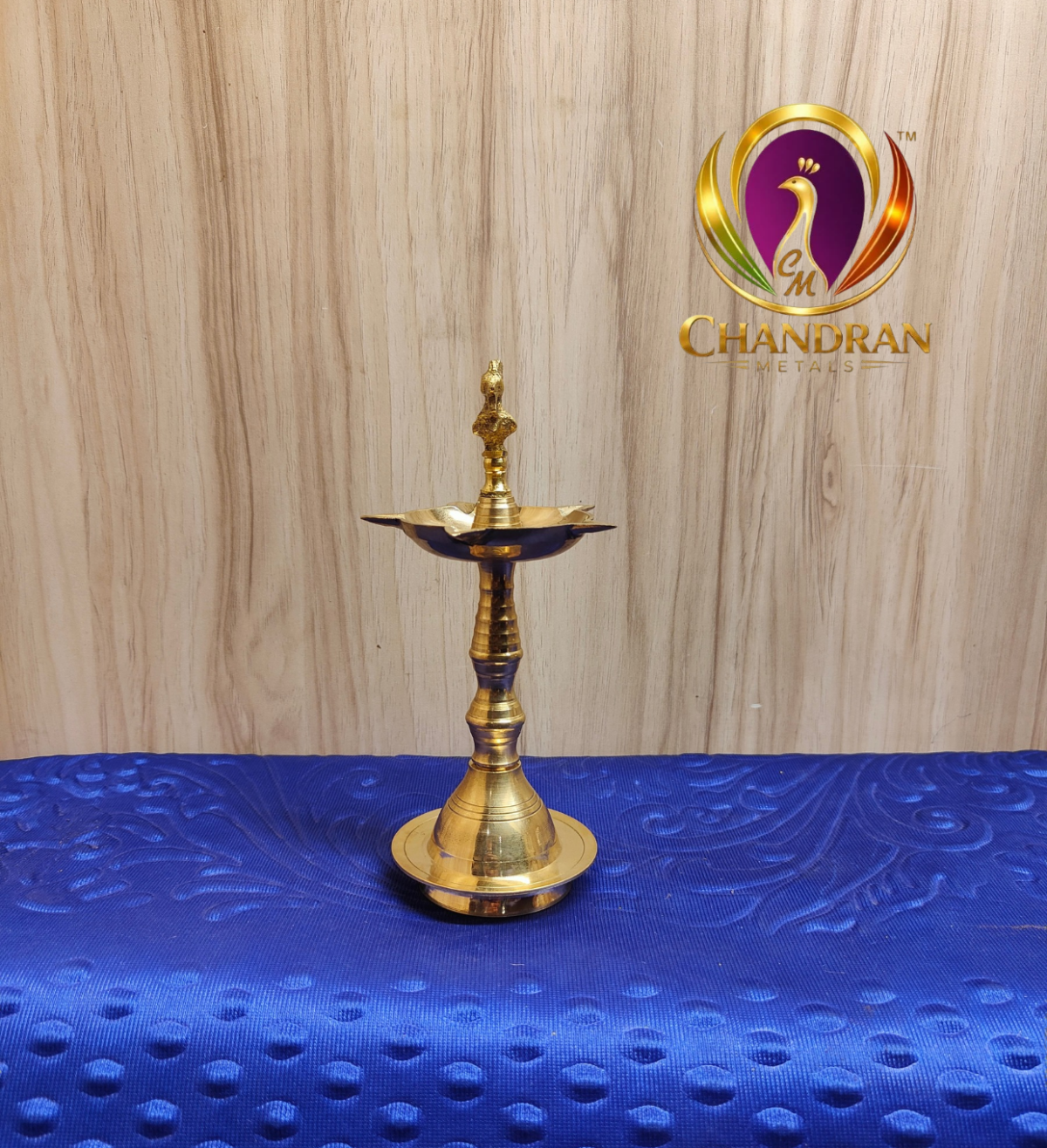 Brass Peacock Kuthu Vilakku 6.8 Inch
