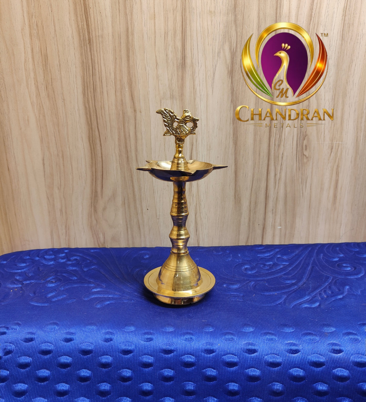 Brass Peacock Kuthu Vilakku 6.8 Inch