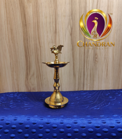Brass Peacock Kuthu Vilakku 6.8 Inch