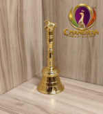 Brass Pooja Bell with Nandi Handle 4.6 Inch