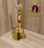 Brass Pooja Bell with Nandi Handle 4.6 Inch
