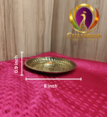 Brass Pooja Plate 8 Inch