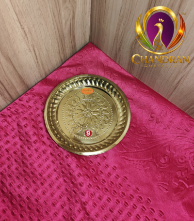Brass Pooja Plate 8 Inch