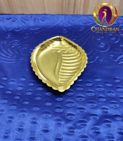 Brass Shanku Plate 5.6 Inch
