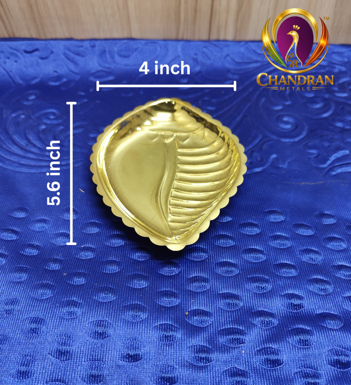 Brass Shanku Plate 5.6 Inch