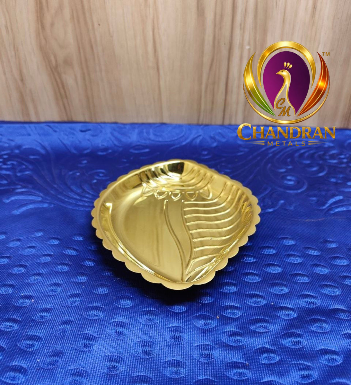 Brass Shanku Plate 7 Inch