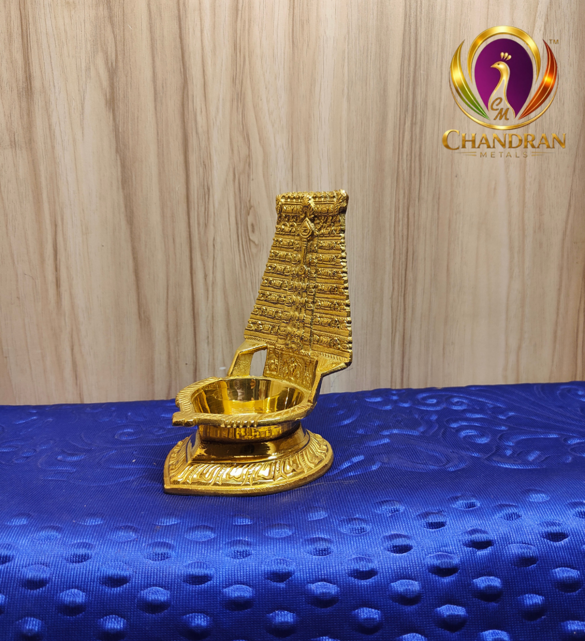 Brass Thiruchendur Gopuram Vilakku 5.5 InchBrass Thiruchendur Gopuram Vilakku 5.5 Inch