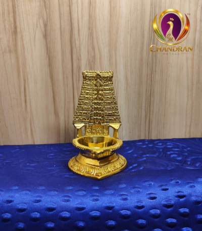 Brass Thiruchendur Gopuram Vilakku 5.5 Inch