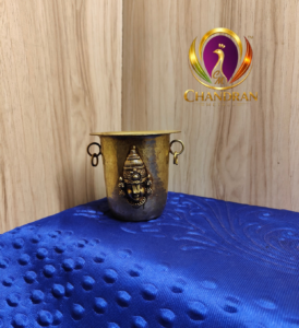 Brass Tirupati Balaji Pooja Glass 3.2 Inch