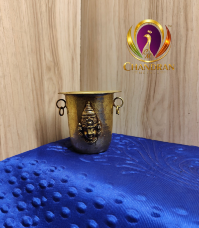 Brass Tirupati Balaji Pooja Glass 3.2 Inch