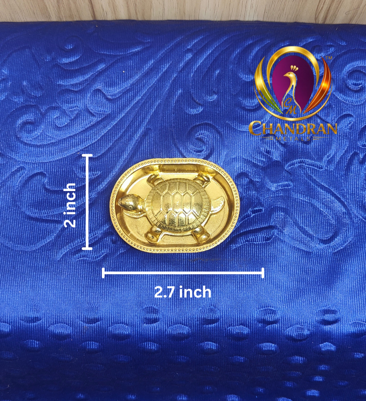 Brass Vastu Tortoise with Plate – Handcrafted Feng Shui Tortoise for Wealth, Stability & Vastu