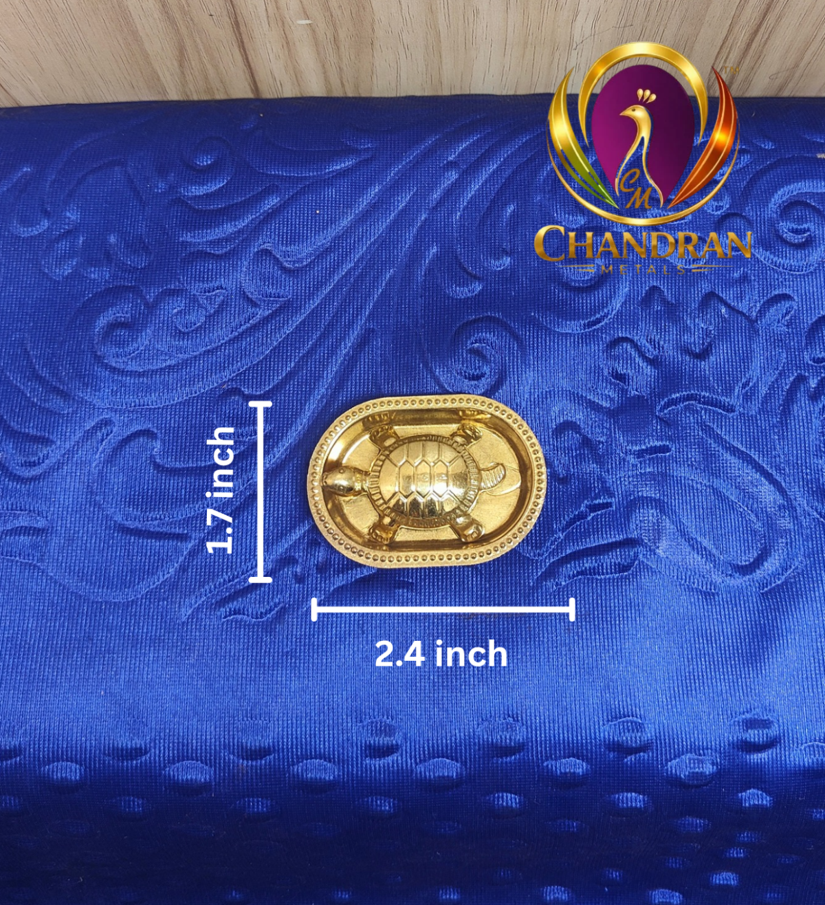 Brass Vastu Tortoise with Plate – Handcrafted Feng Shui Tortoise for Wealth, Stability & Vastu