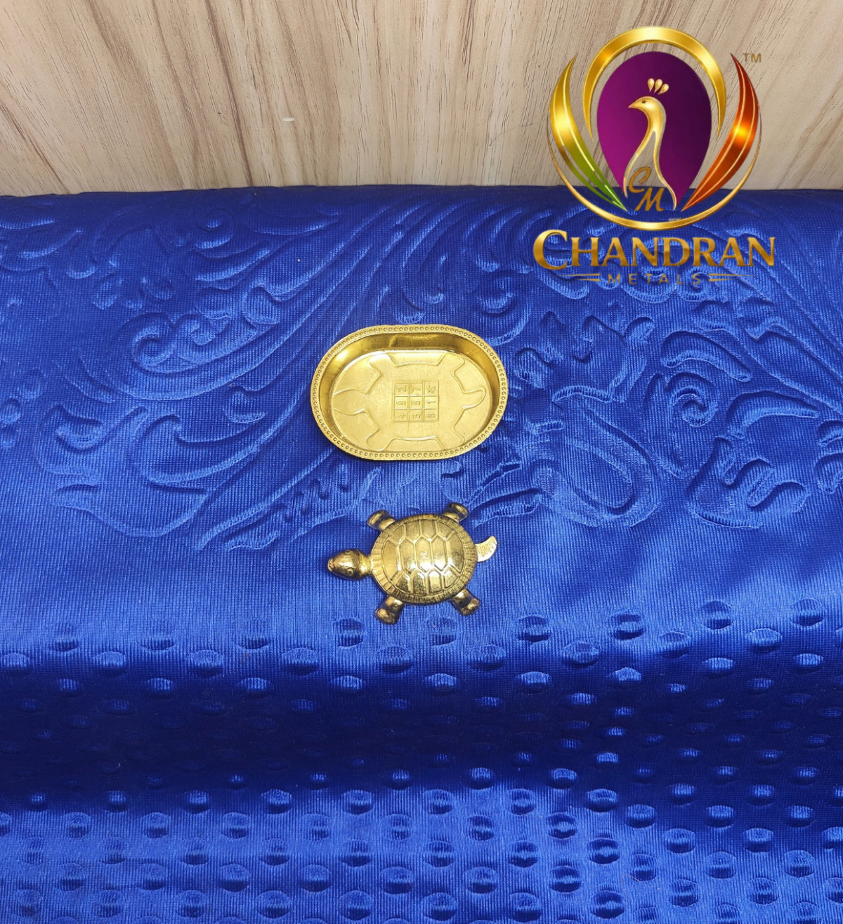 Brass Vastu Tortoise with Plate – Handcrafted Feng Shui Tortoise for Wealth, Stability & Vastu