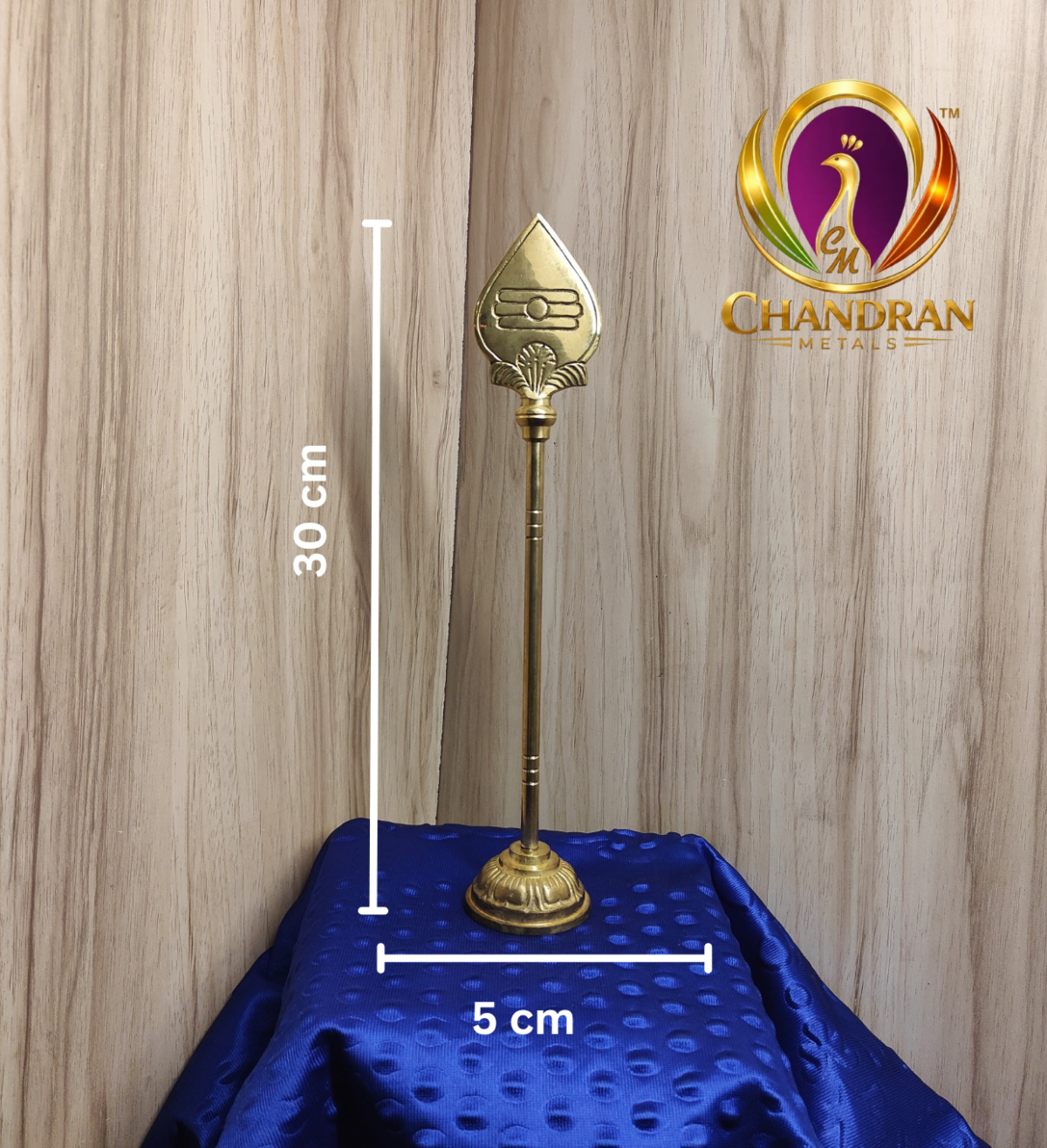 Brass Vel Stand 12 Inch