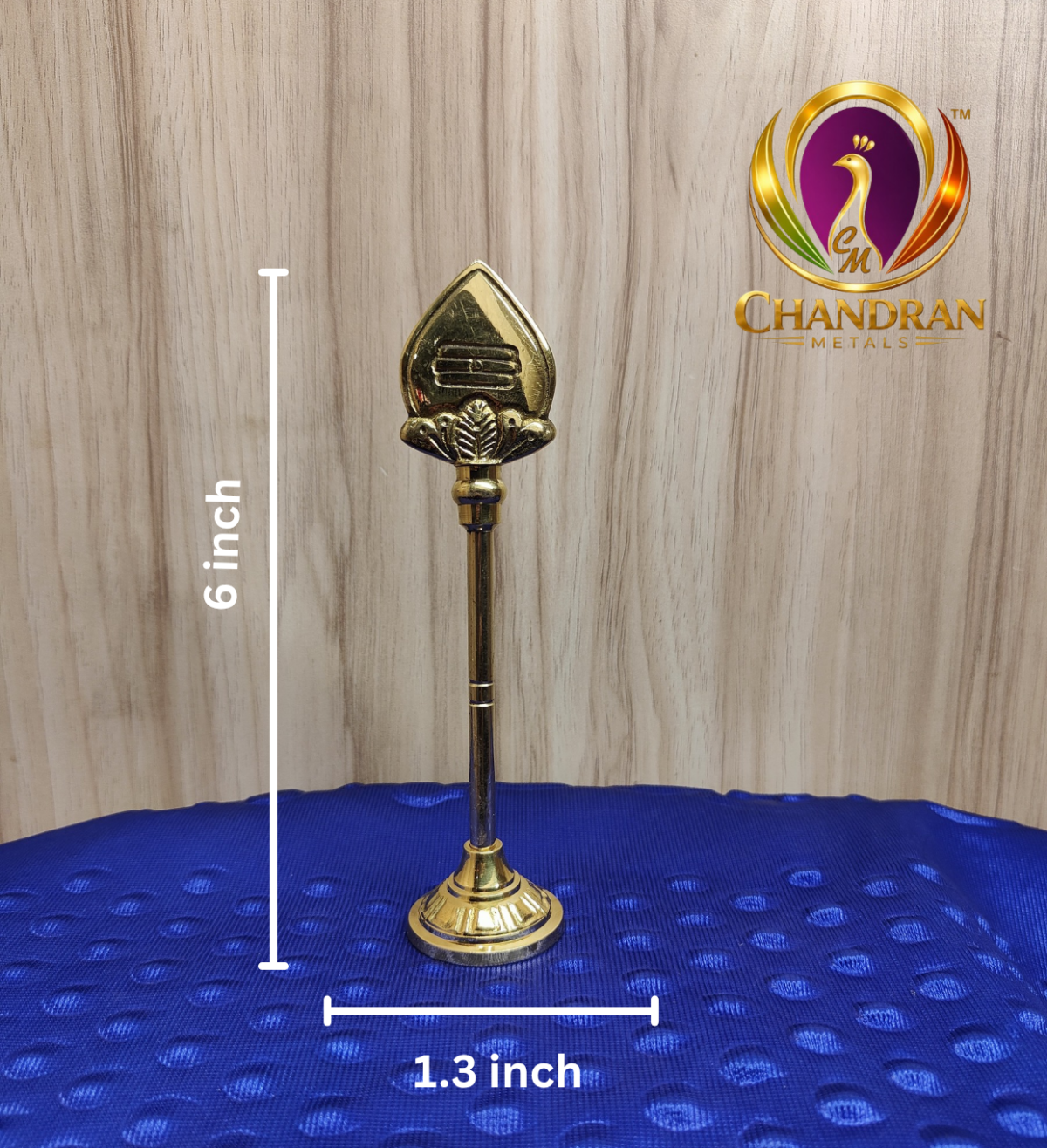 Brass Vel Stand 6 Inch