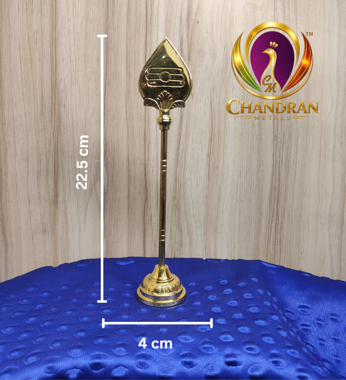 Brass Vel Stand 9 Inch