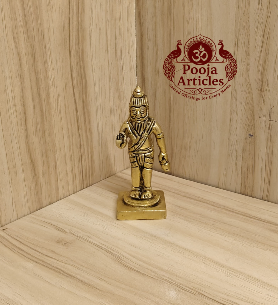 Brass Agathiyar Statue 3.2 Inch