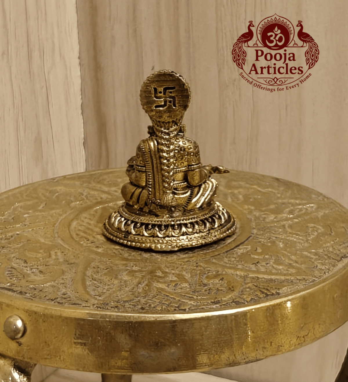 Miniature Brass Annapurna Devi Idol 1.2 Inch