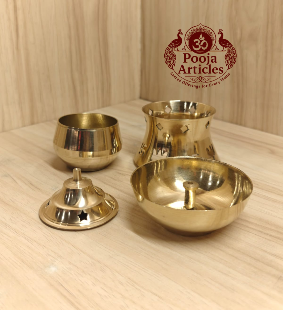 Brass Aroma Incense Camphor Lamp 5 Inch