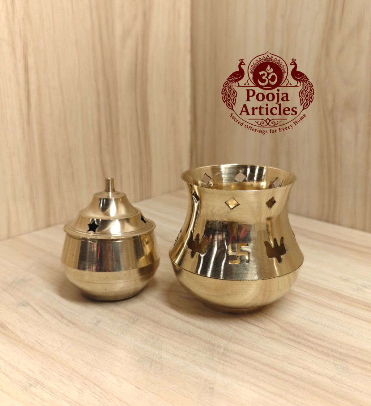 Brass Aroma Incense Camphor Lamp 5 Inch