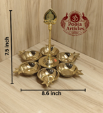 Brass Arumuga Vilakku 7.5 Inch