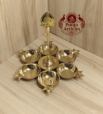 Brass Arumuga Vilakku 7.5 Inch