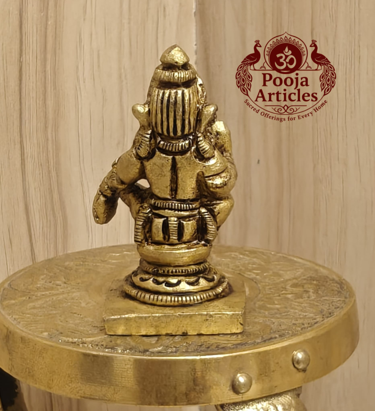 Brass Ayyappa Swami Statue 2 Inch