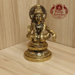 Brass Ayyappan Statue 3.5 Inch