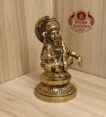 Brass Ayyappan Statue 3.5 Inch