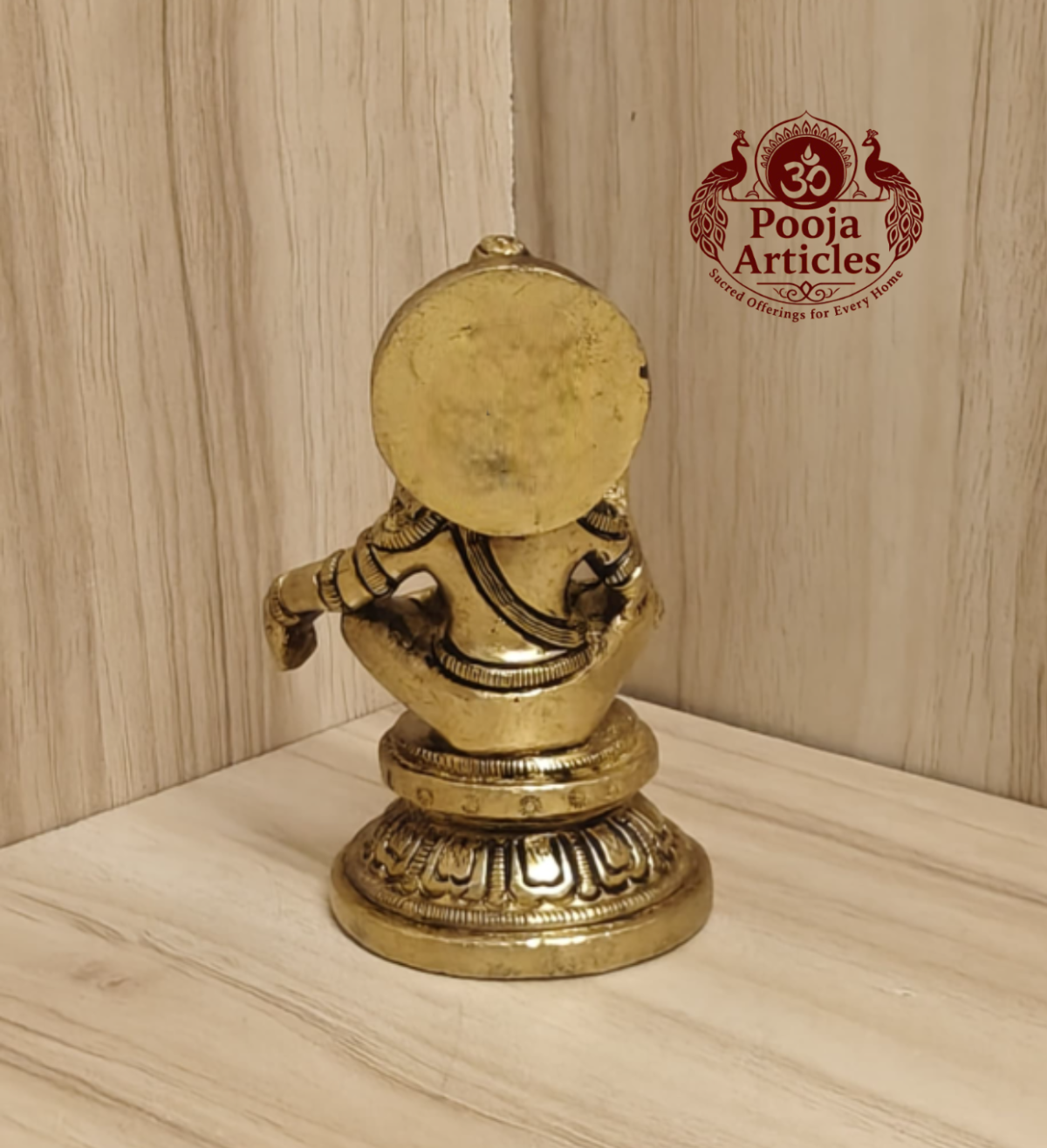 Brass Ayyappan Statue 3.5 Inch