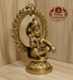 Brass Ayyappan Statue 5 Inch