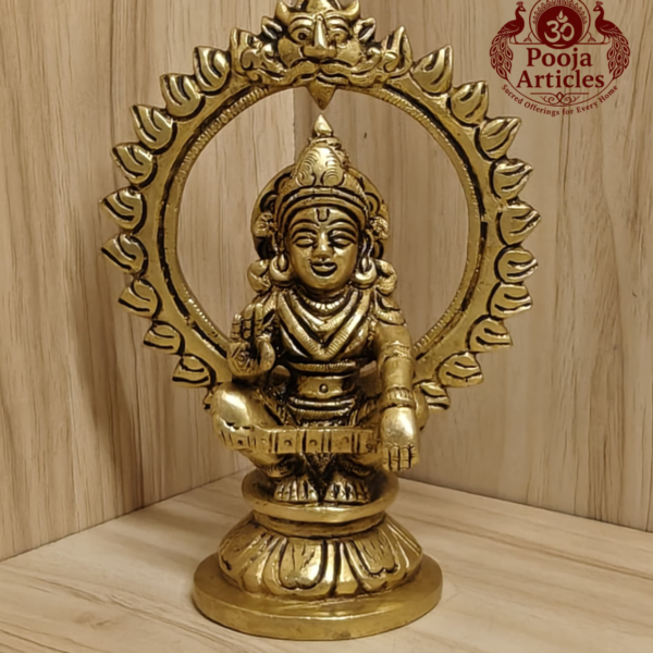 Brass Ayyappan Statue 5 Inch