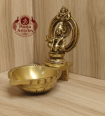 Brass Ayyappan Statue Diya 5 Inch