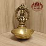 Brass Ayyappan Statue Diya 5 Inch
