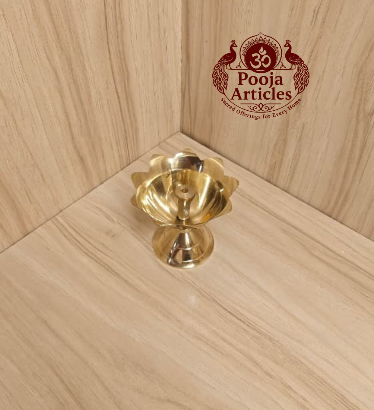 Brass Devdas Diya 2.4 Inch