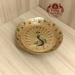 Brass Peacock Pin Tray 5.2 Inch