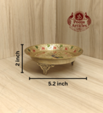 Brass Peacock Pin Tray 5.2 Inch