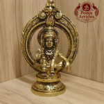 Brass Frame Ayyappan Statue 4.8 Inch