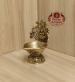 Premium Brass Gaja Lakshmi Vilakku 4 Inch