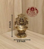 Premium Brass Gaja Lakshmi Vilakku 4 Inch