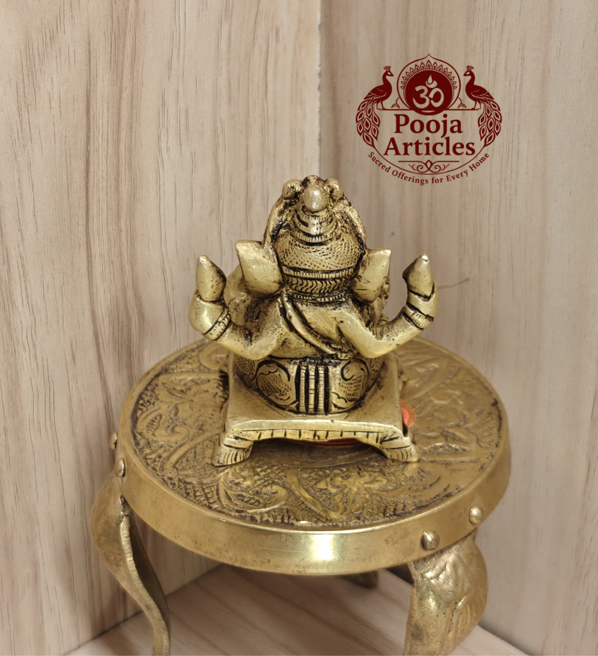 Brass Ganesh Statue 2.2 Inch