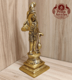 Brass Karuppasamy Statue 6 Inch - Image 3
