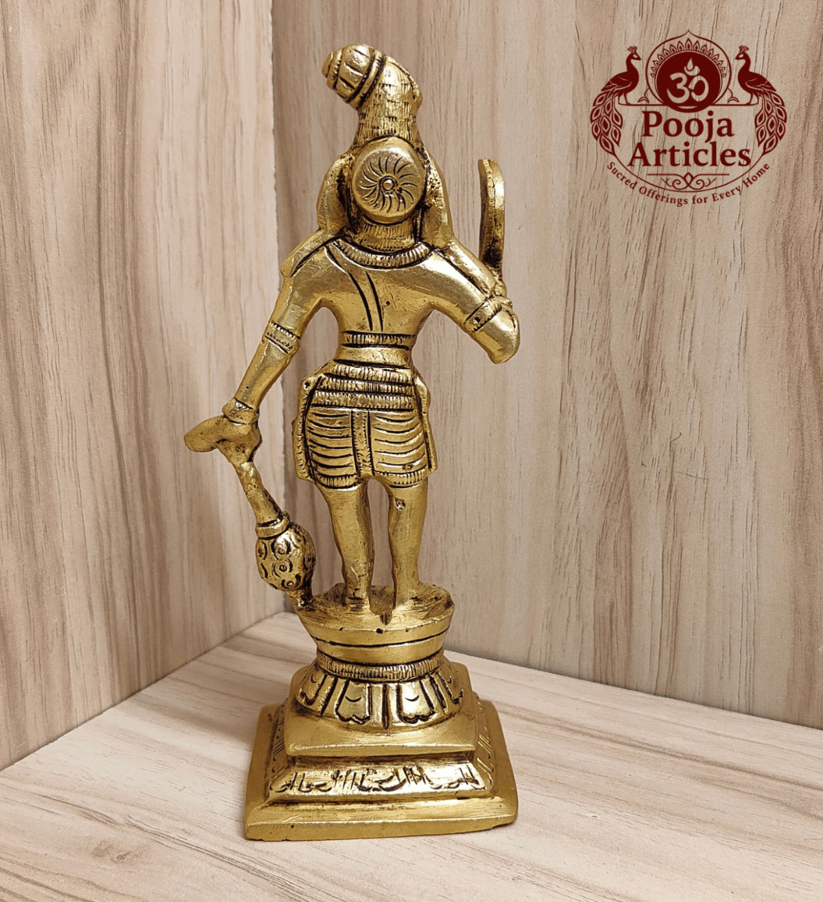 Brass Karuppasamy Statue 6 Inch - Image 5