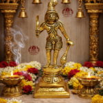 Brass Karuppasamy Statue 6 Inch