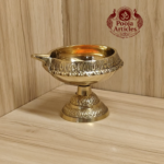 Brass Kuber Deepak Diya on Stand 3 Inch