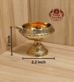 Brass Kubera Diya With Stand 2.2 Inch