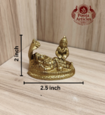 Brass Lakshmi Narayan Statue 2 Inch - Image 2